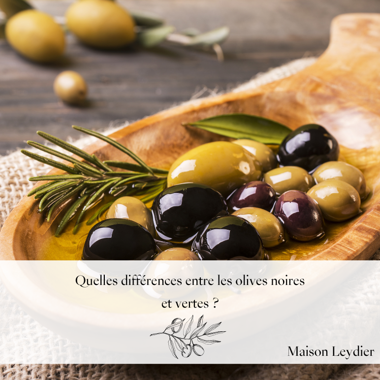 Quelles différences entre les olives noires et vertes ?